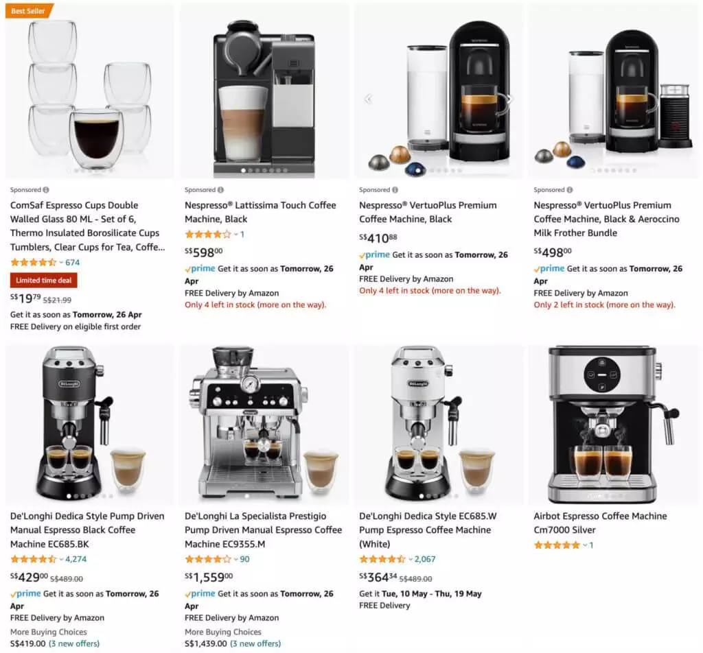 Amazon Product Espresso Coffee Machine